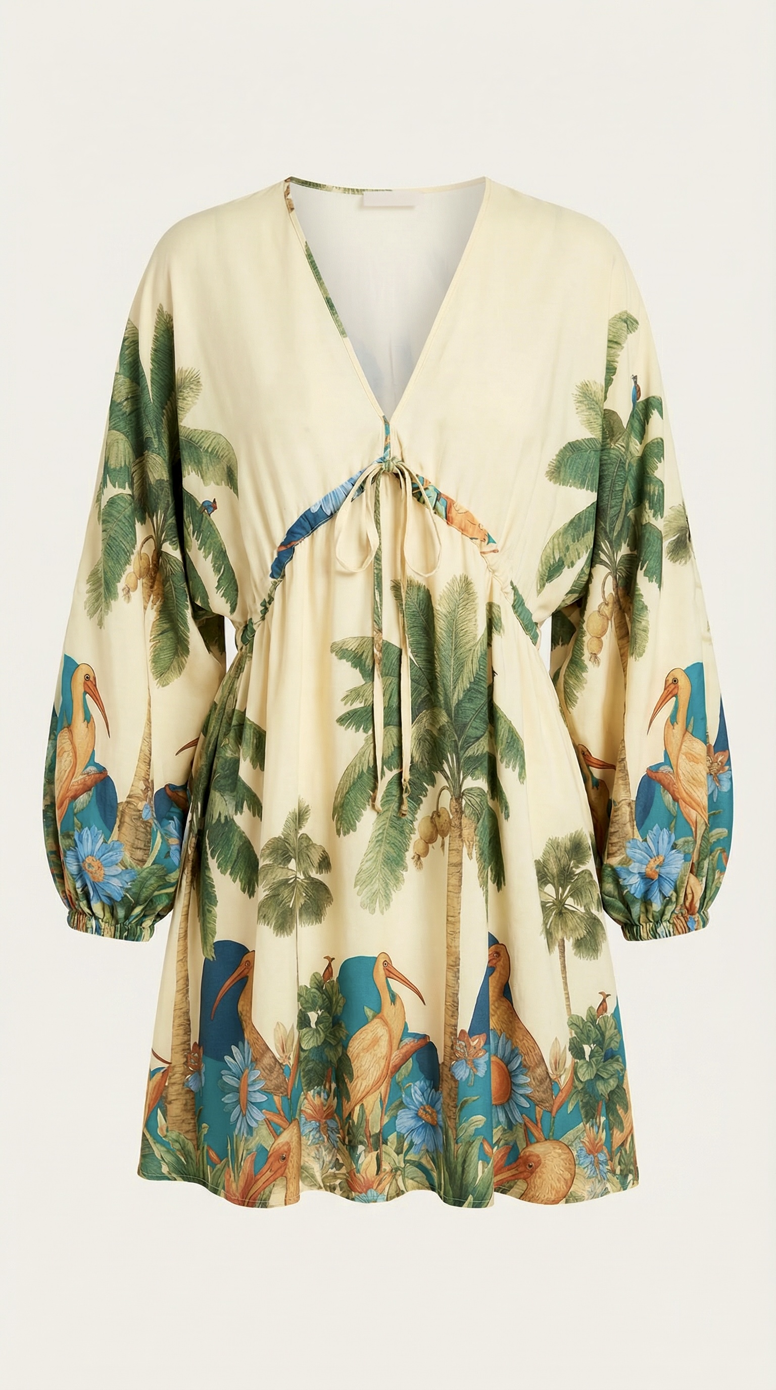 Vestido Tropical Mangas